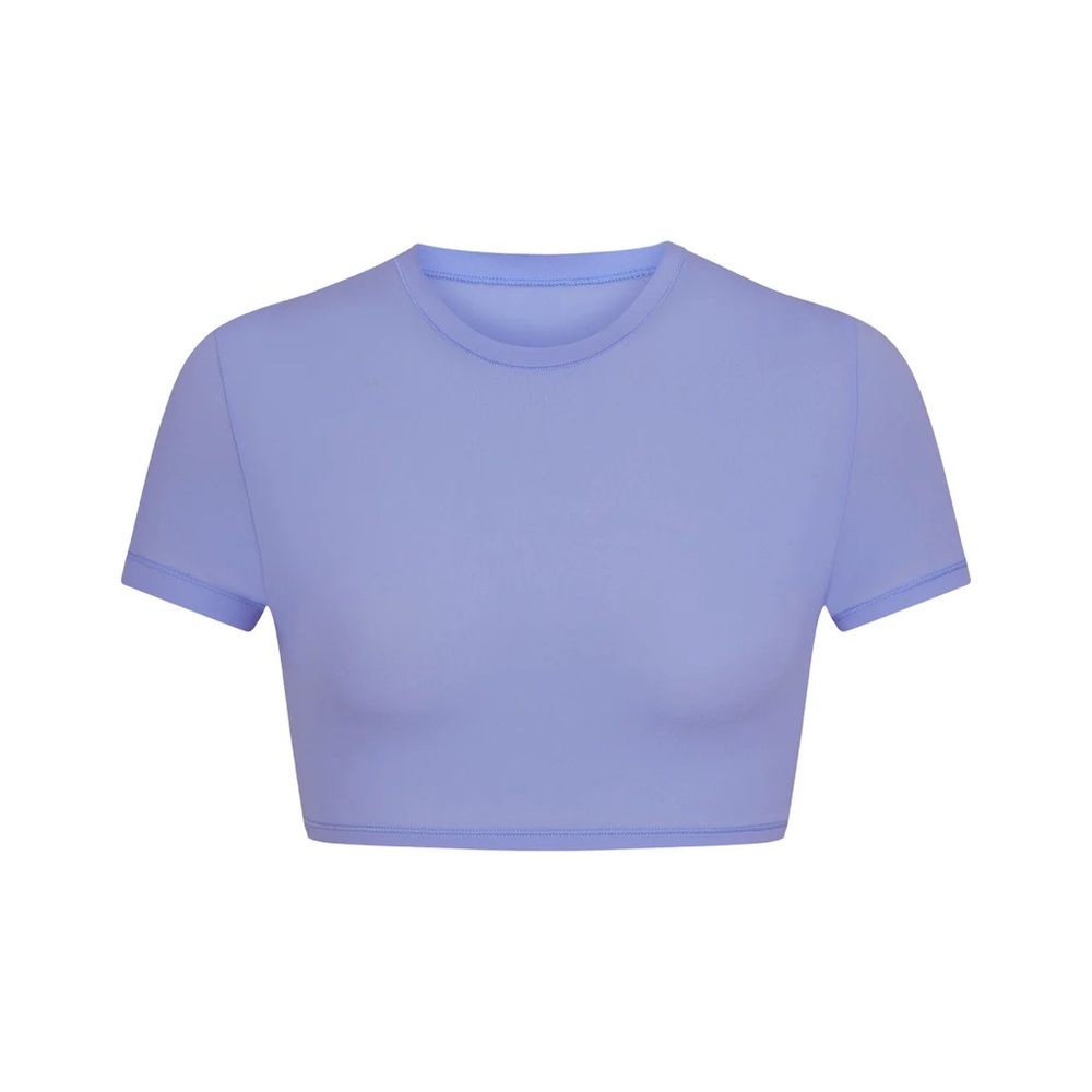 SKIMS Fits Everybody Super Cropped T-Shirt | Cielo | NWOT. XS.